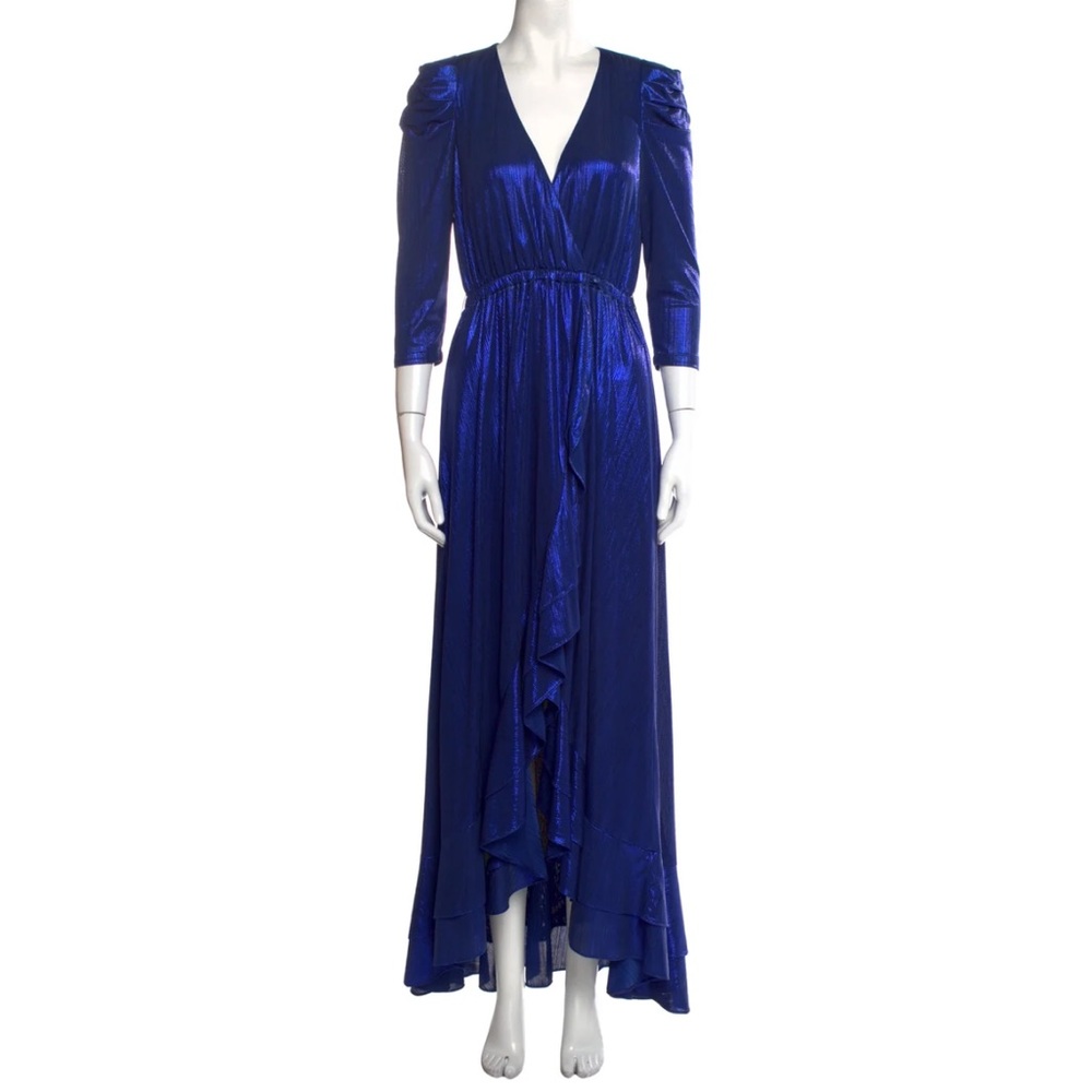 Retrofete v-neck long dress